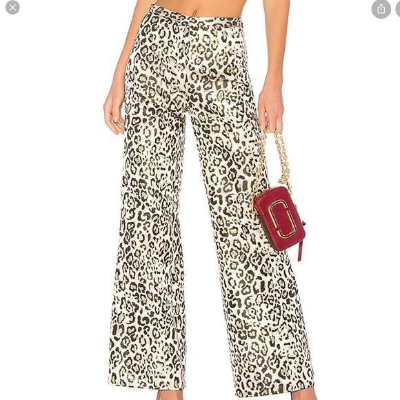 LPA Pant 88 In Luxe Leopard EUC Size Medium - Picture 1 of 8